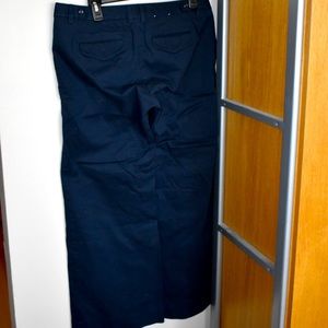 Gap - wide leg chinos in navy blue